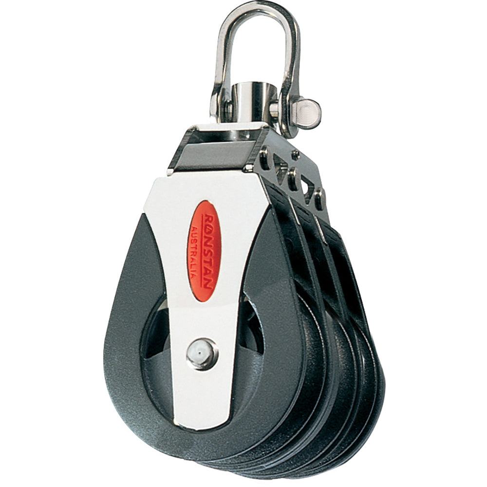 Ronstan Series 40 Ball Bearing Block - Triple - Swivel Head RF40300
