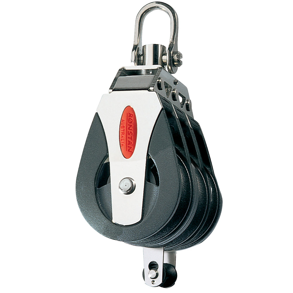 Ronstan Series 40 Ball Bearing Block - Triple - Becket - Swivel Head RF40310