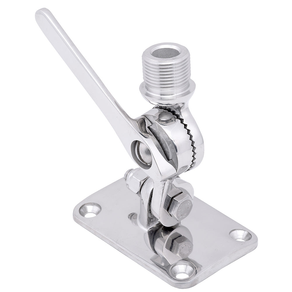 Whitecap Ratchet Antenna Mount - 316 Stainless Steel S-1802C