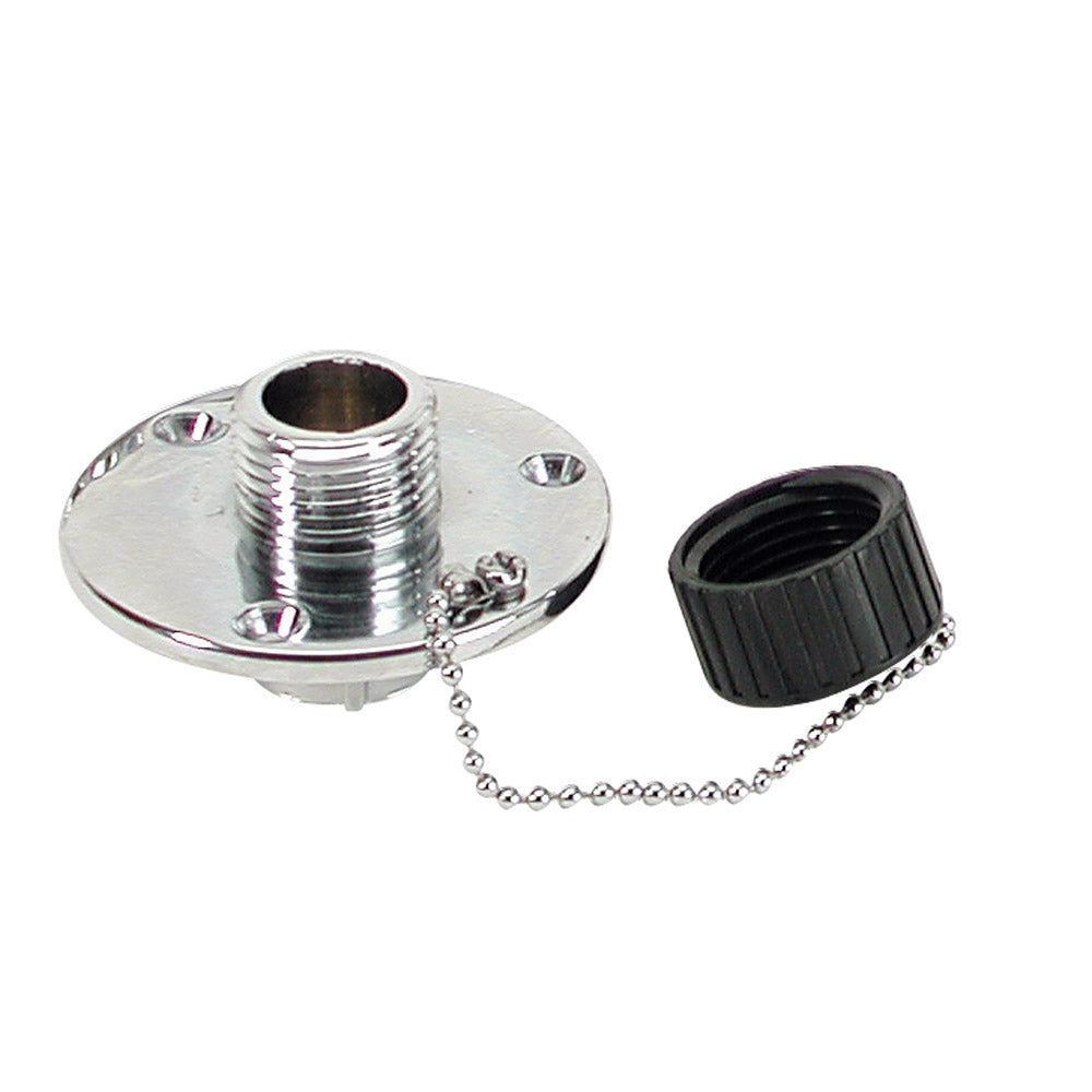Whitecap C.P. Brass Outlet 2-3/4" Base 1" Depth P-2454C