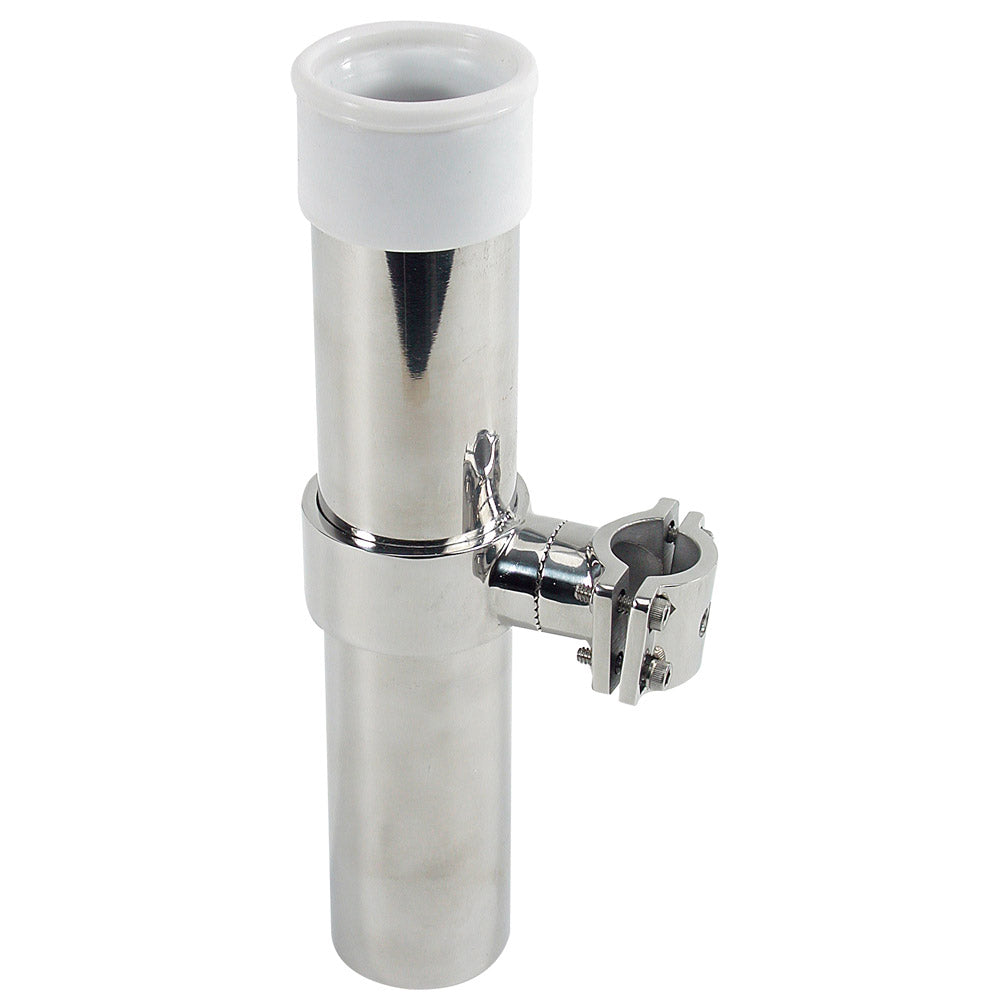 Whitecap Bluewater Series Rail Mount 10" Rod Holder S.S. S-7004CBLUE