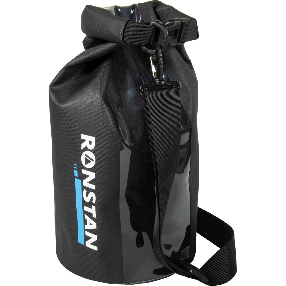Ronstan Dry Roll Top - 10L Bag - Black w/ Window RF4012