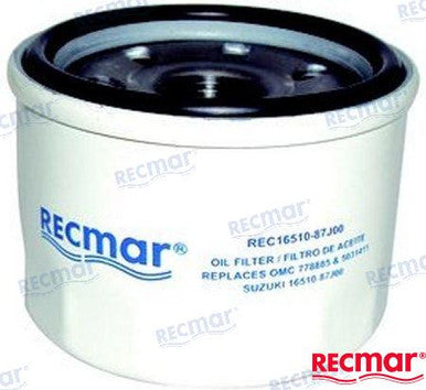 Recmar Oil Filter Suzuki-Johnson (Rec16510-87J00)