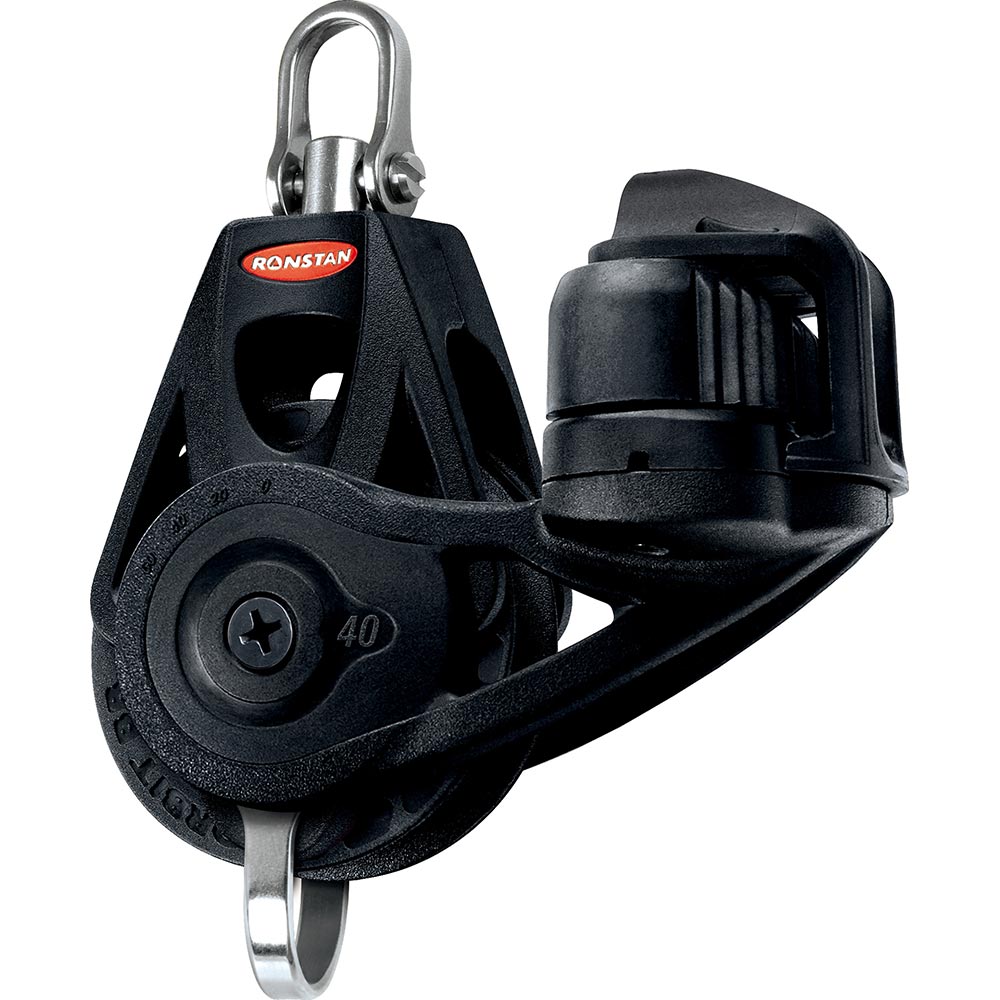 Ronstan Series 40 Ball Bearing Orbit Block - Single - Becket - Cleat - Swivel Head RF45130
