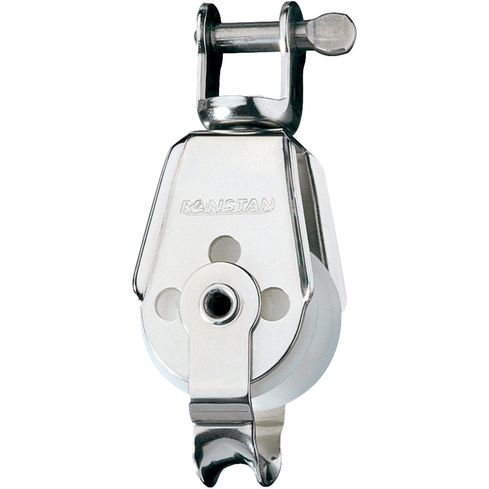 Ronstan Series 30 Utility Block - Single, Becket, Swivel Shackle Head RF567