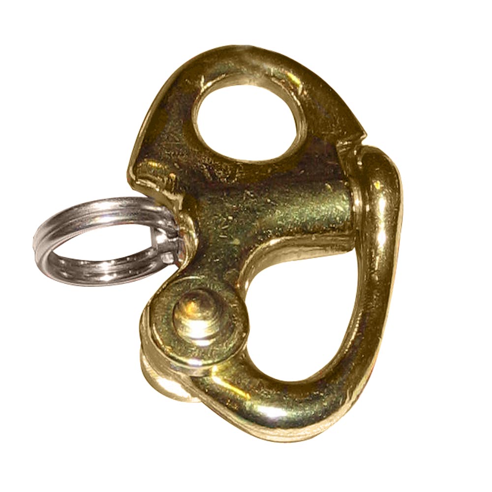 Ronstan Brass Snap Shackle - Fixed Bail - 41.5mm (1-5/8") Length RF6000