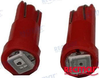 Recmar Bulb 12V. 12W Red (2Pk) (Rec863946)