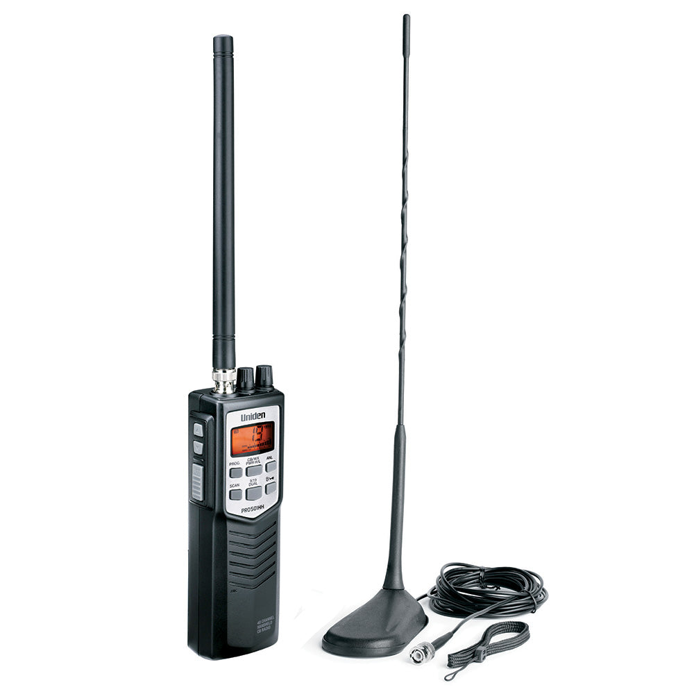 Uniden PRO501TK Handheld CB Radio w/ High Gain Magnetic Mount Antenna PRO501TK