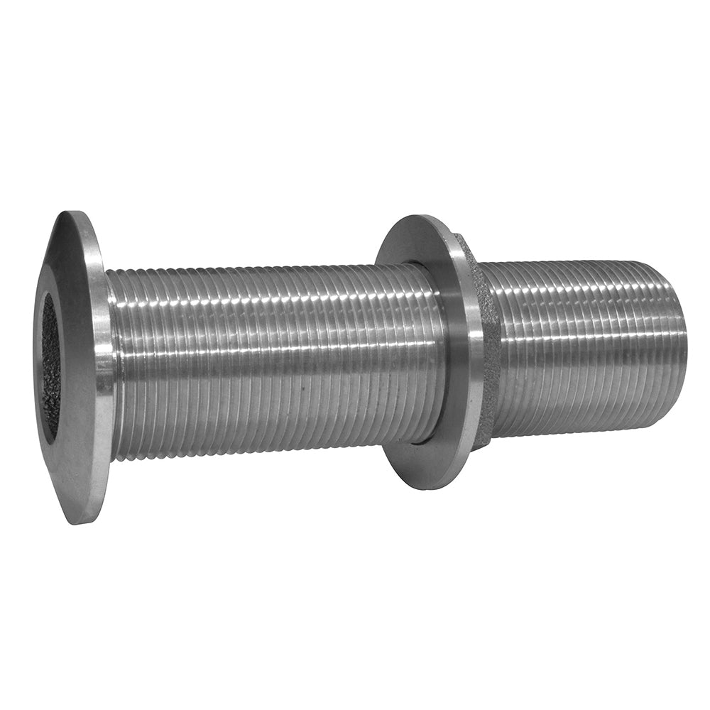 GROCO 3/4" Stainless Steel Extra Long Thru-Hull Fitting w/Nut THXL-750-WS