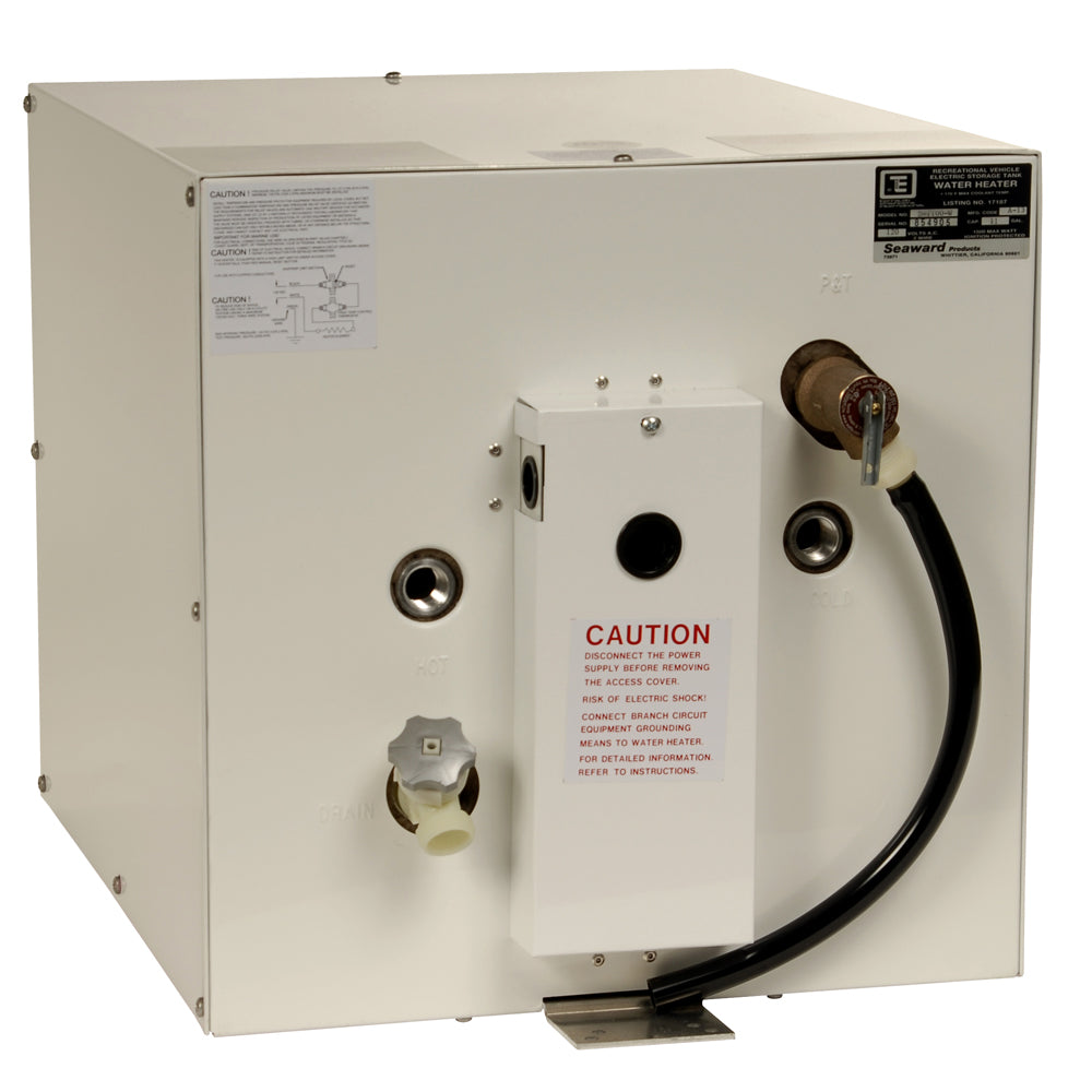 Whale Seaward 11 Gallon Hot Water Heater w/Rear Heat Exchanger - White Epoxy - 120V - 1500W S1100W
