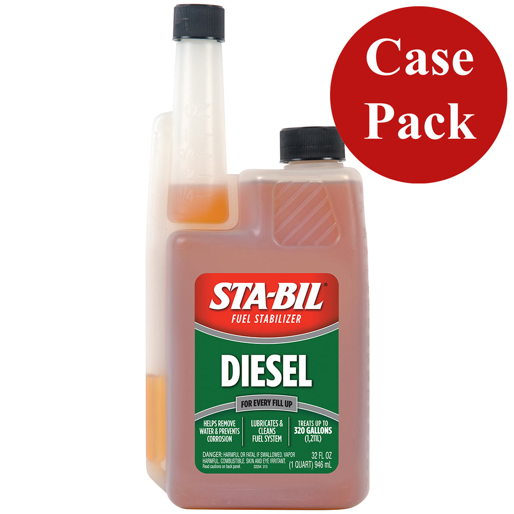 STA-BIL Diesel Formula Fuel Stabilizer & Performance Improver - 32oz *Case of 4* 22254CASE