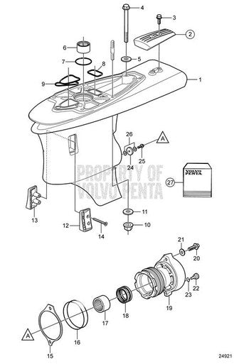 Volvo Penta Flange Lock Nut - Volvo Penta (984054)