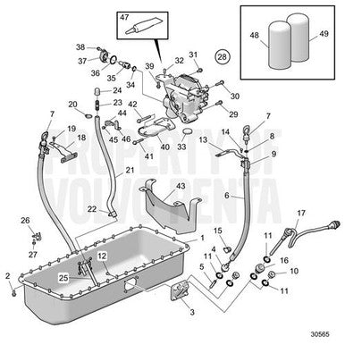 Volvo Penta Oil Dipstick - Volvo Penta (21650012)