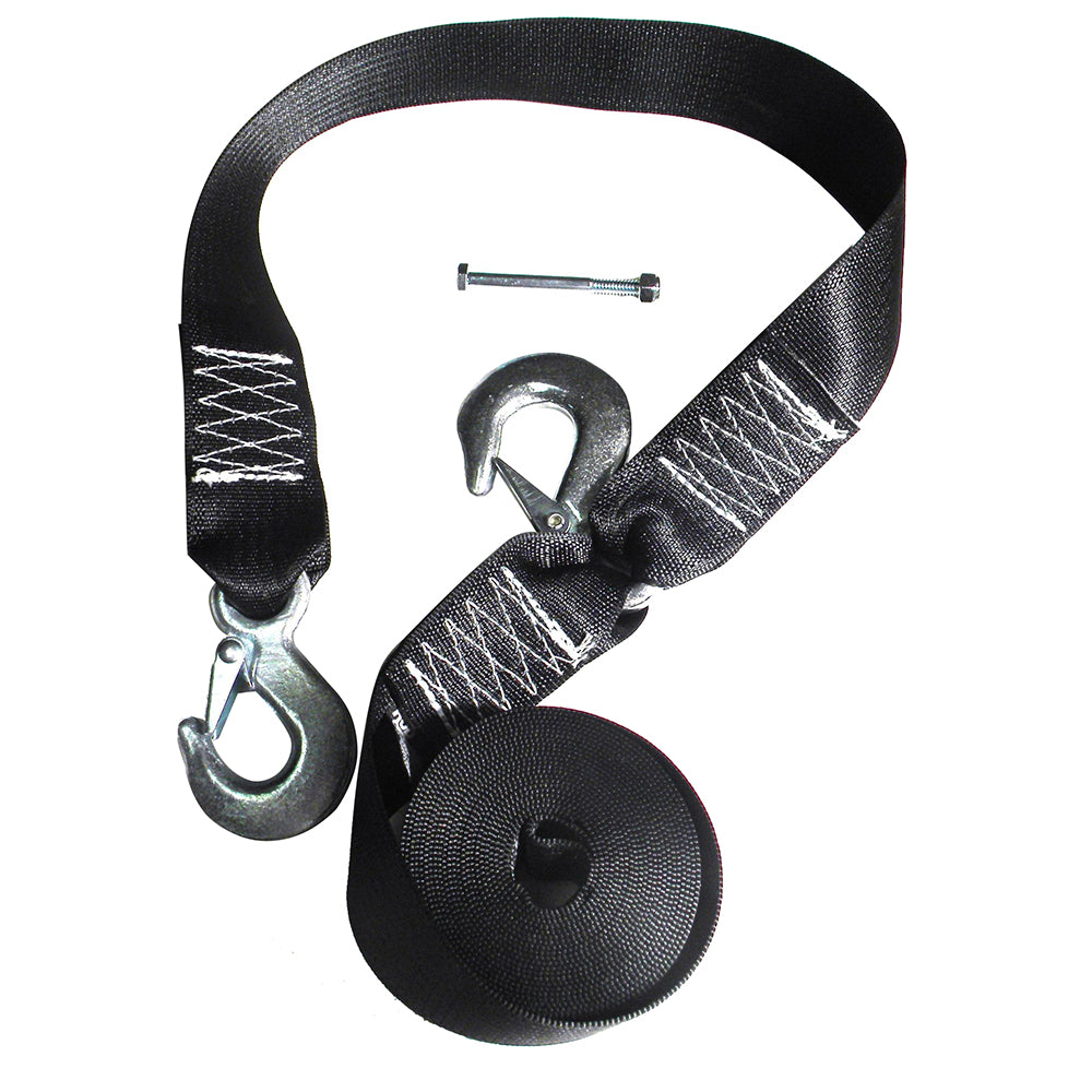 Rod Saver Winch Strap Replacement w/Safety Strap - 16' WS16S