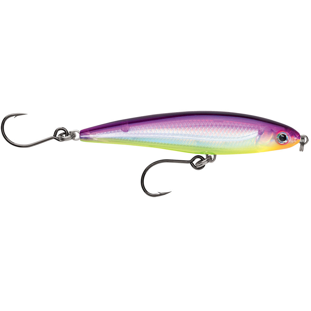 Rapala X-Rap® Twitchin’ Minnow 4" Purple Chartreuse SXRT10PRCH