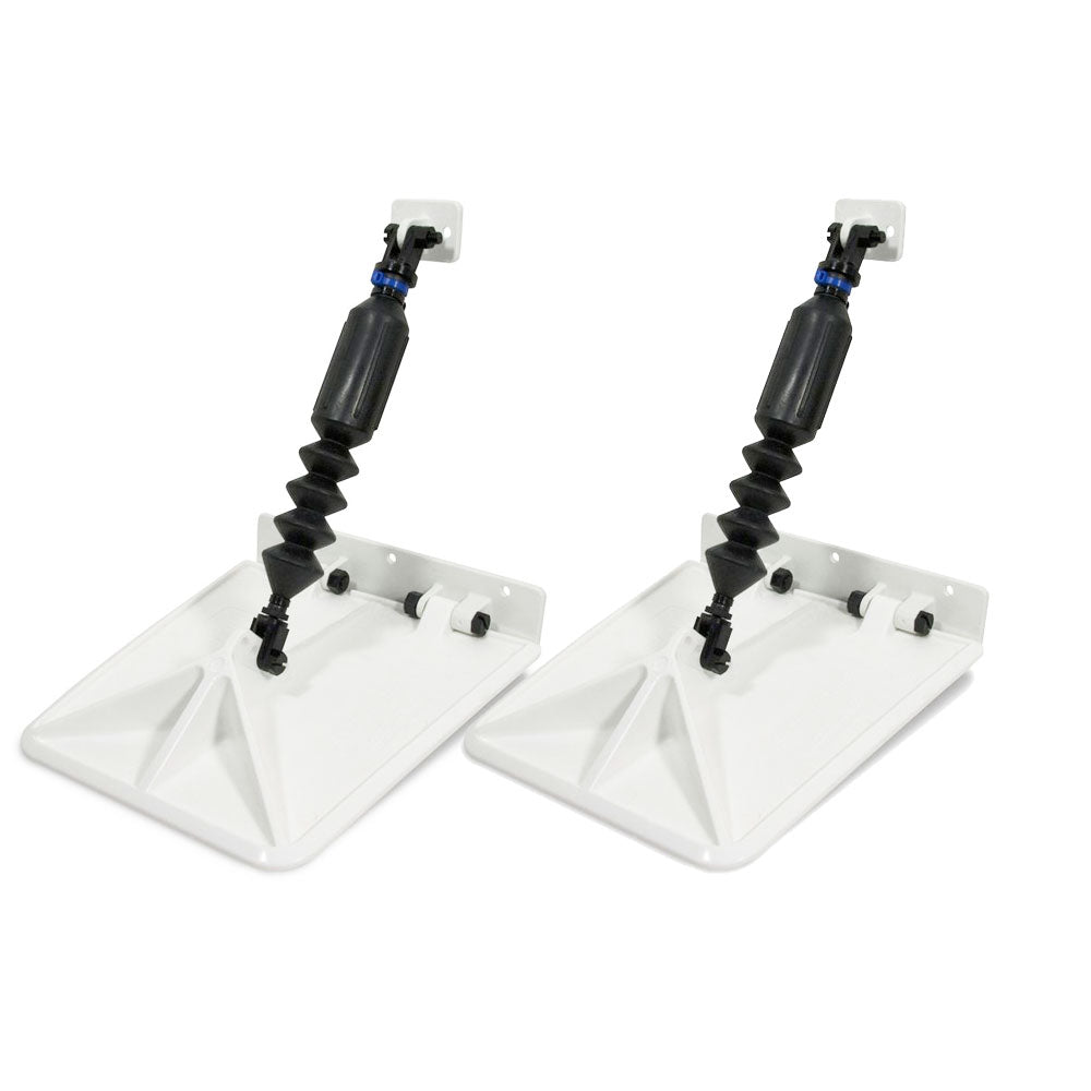 Nauticus Smart Tabs SX 9.5" x 10" - f/13-15' Boat w/30 - 40HP - White SXW9510-30