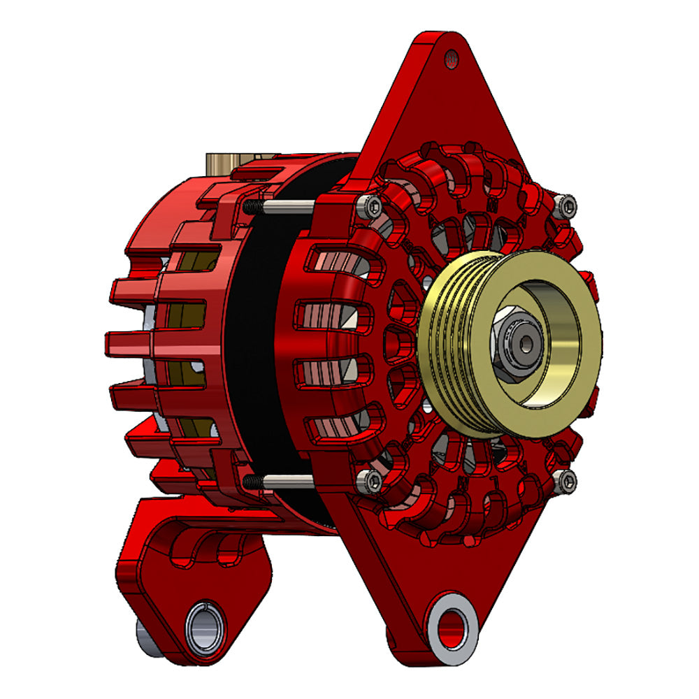 Balmar Alternator 170 AMP Kit 12V 4" Dual Foot Saddle K6 Pulley XT-DF4-170-K6