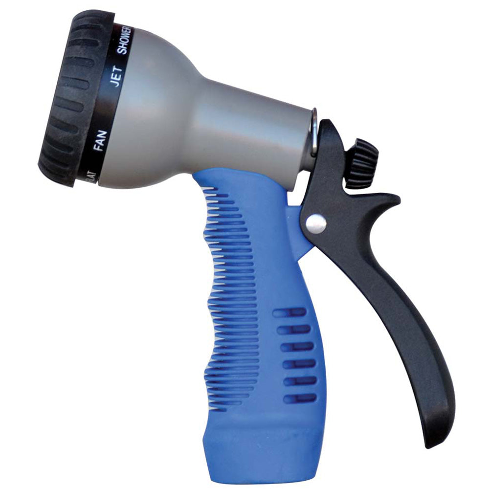 HoseCoil Rubber Tip Nozzle w/9 Pattern Adjustable Spray Head & Comfort Grip WN515
