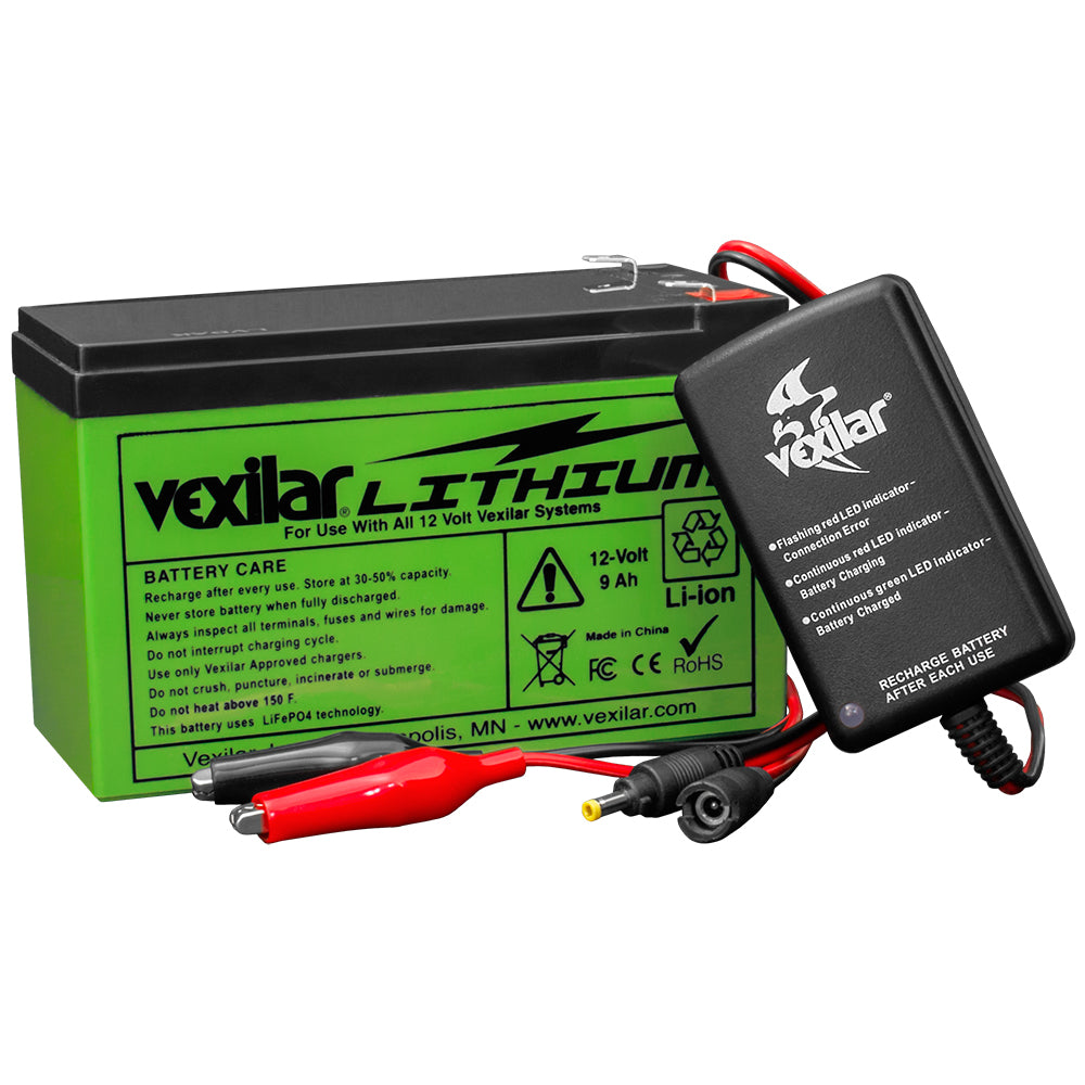 Vexilar 12V Lithium Ion Battery & Charger V-120L