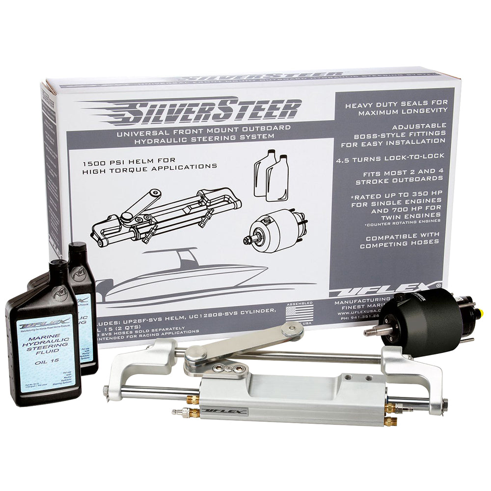 Uflex SilverSteer™ Front Mount Outboard Hydraulic Steering System - UC130 V2 SILVERSTEERXP2