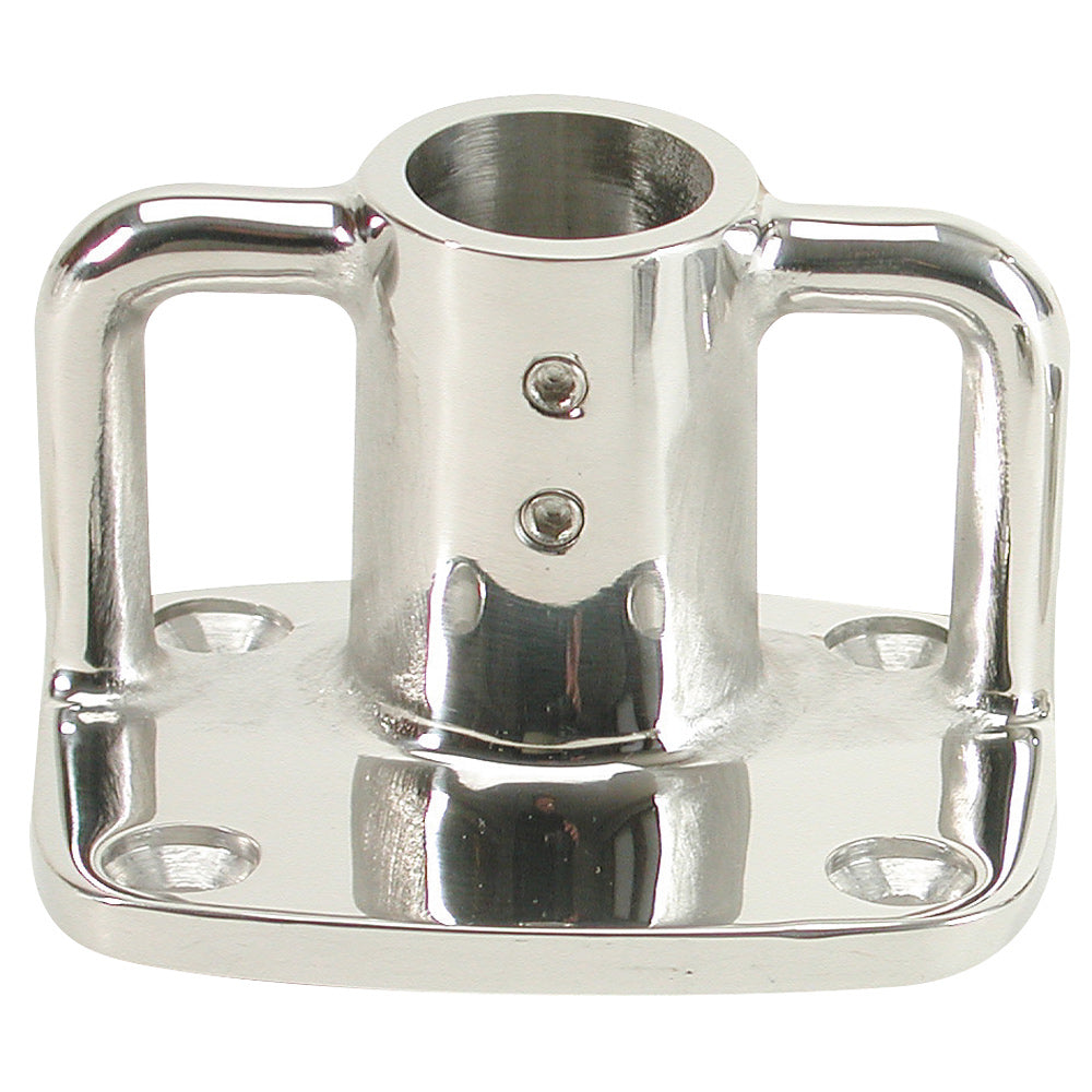 Whitecap 4° Rectangular Base - 316 Stainless Steel - 3-1/2" x 3" 11901