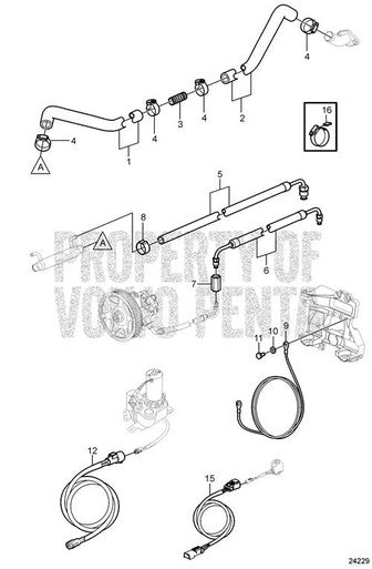 Volvo Penta Hose (V2) - Volvo Penta (3860831)