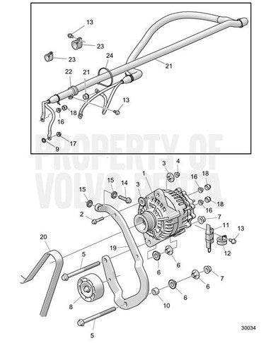 Volvo Penta Idler Pulley - Volvo Penta (22307253)