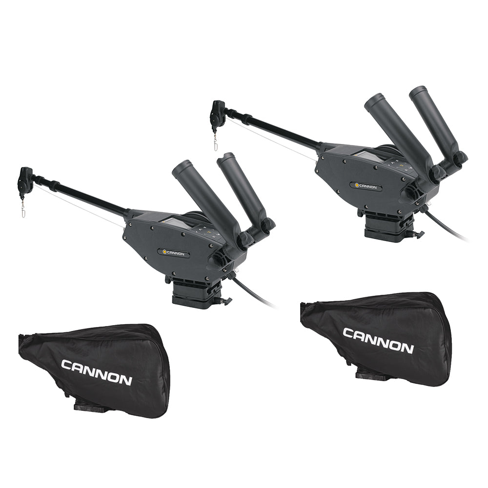 Cannon Optimum™ 10 BT Electric Downrigger 2-Pack w/Black Covers 1902335X2/COVERS