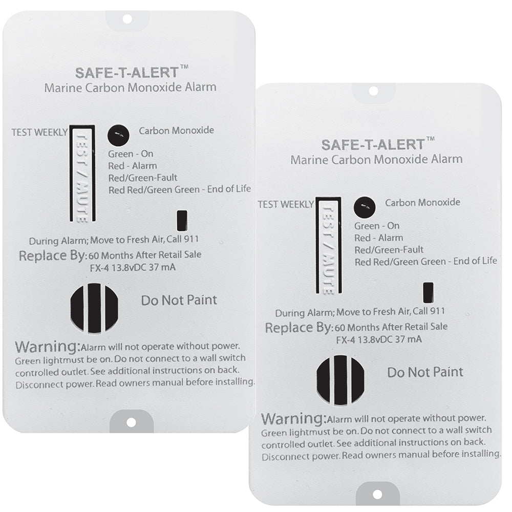 Safe-T-Alert FX-4 Carbon Monoxide Alarm - 2-Pack FX-4MARINE2-PACK
