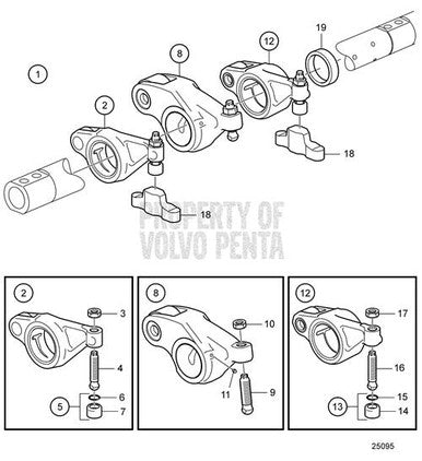 Volvo Penta Adjusting Screw (V2) - Volvo Penta (21794321)