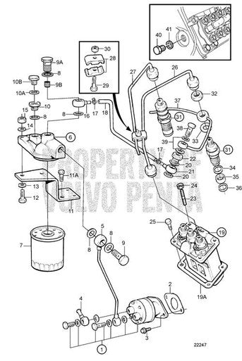 Volvo Penta Banjo Nipple - Volvo Penta (3580101)