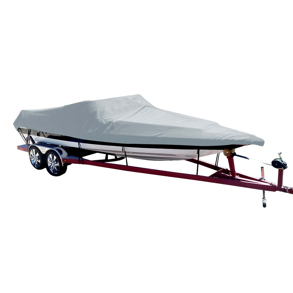 Carver Poly-Flex II Styled-to-Fit Boat Cover f/20.5' Sterndrive Ski Boats with Low Profile Windshield - Grey 74120F-10