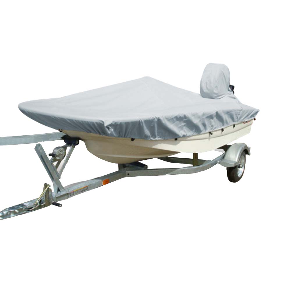 Carver Sun-DURA® Styled-to-Fit Boat Cover f/13.5' Whaler Style Boats with Side Rails Only - Grey 71513S-11