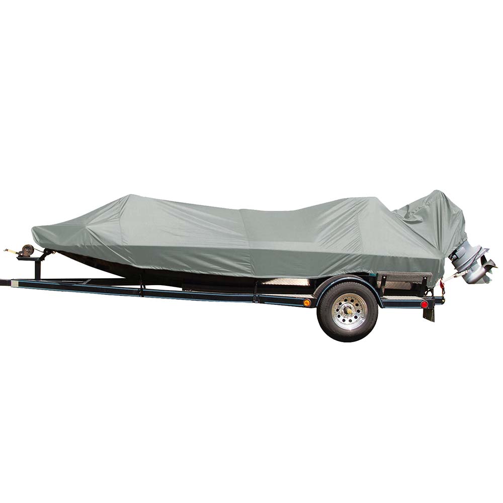 Carver Poly-Flex II Styled-to-Fit Boat Cover f/16.5' Jon Style Bass Boats - Grey 77816F-10