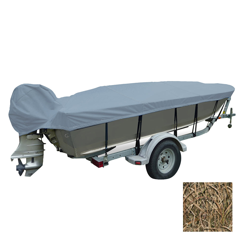 Carver Performance Poly-Guard Wide Series Styled-to-Fit Boat Cover f/15.5' V-Hull Fishing Boats - Shadow Grass 71115C-SG