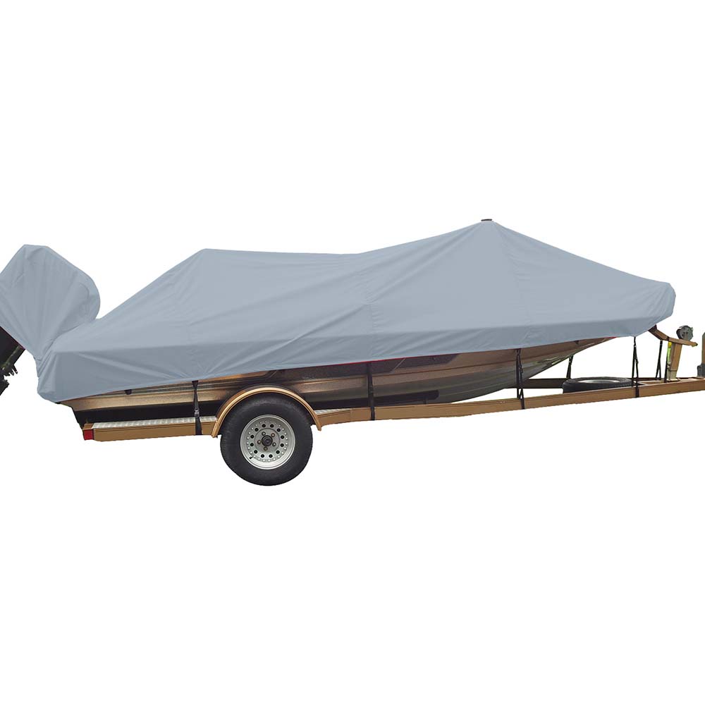 Carver Sun-DURA® Styled-to-Fit Boat Cover f/17.5' Wide Style Bass Boats - Grey 77217S-11