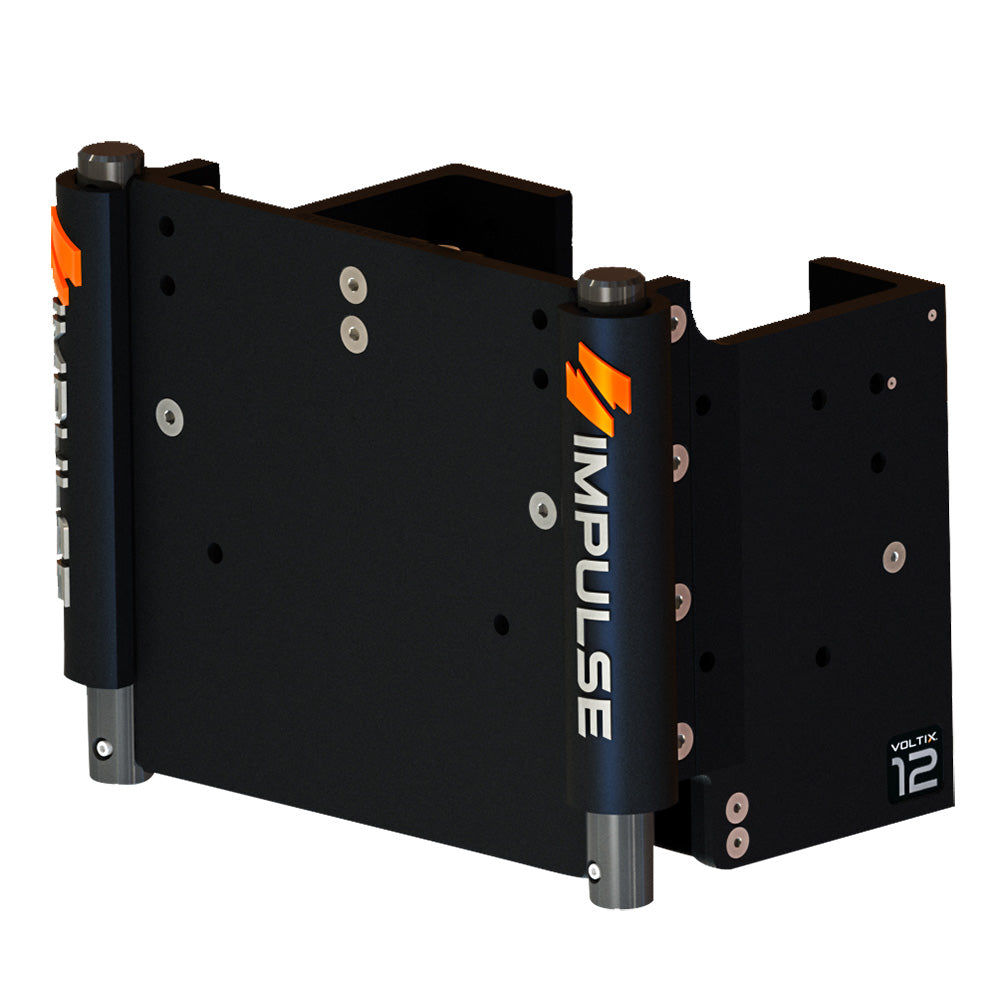 IMPULSE 12" Set Back Electric Jack Plate w/Standard Control - Black Anodize 75082-B