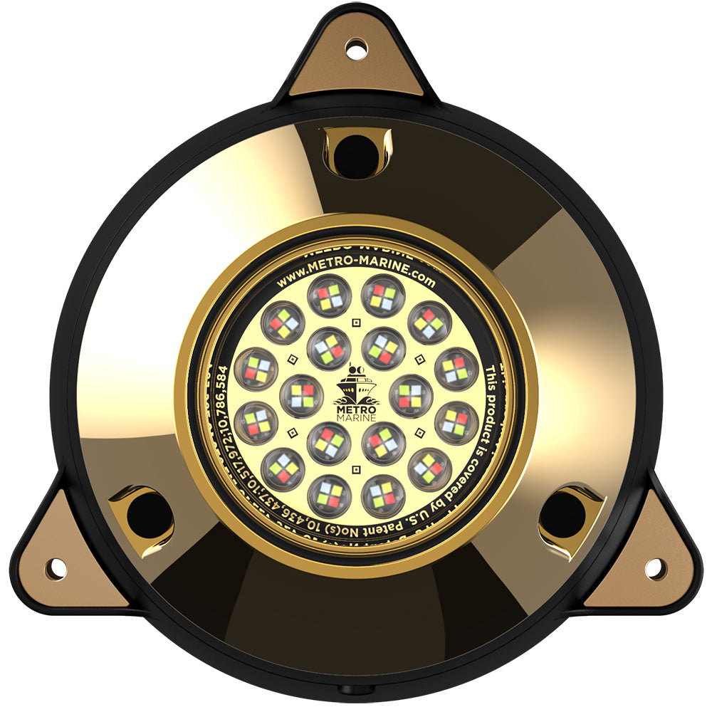 Metro Marine High-Output Surface Mount Underwater Light w/Intelligent Full Spectrum LED's - RGBW, 90° Beam F-SMR1-FS-90