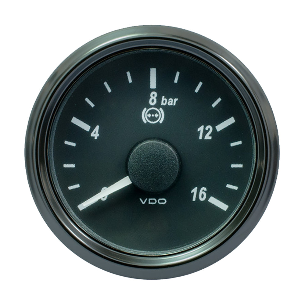 VDO SingleViu 52mm (2-1/16") Brake Pressure Gauge - 16 Bar - 0-4.5V A2C3832710030
