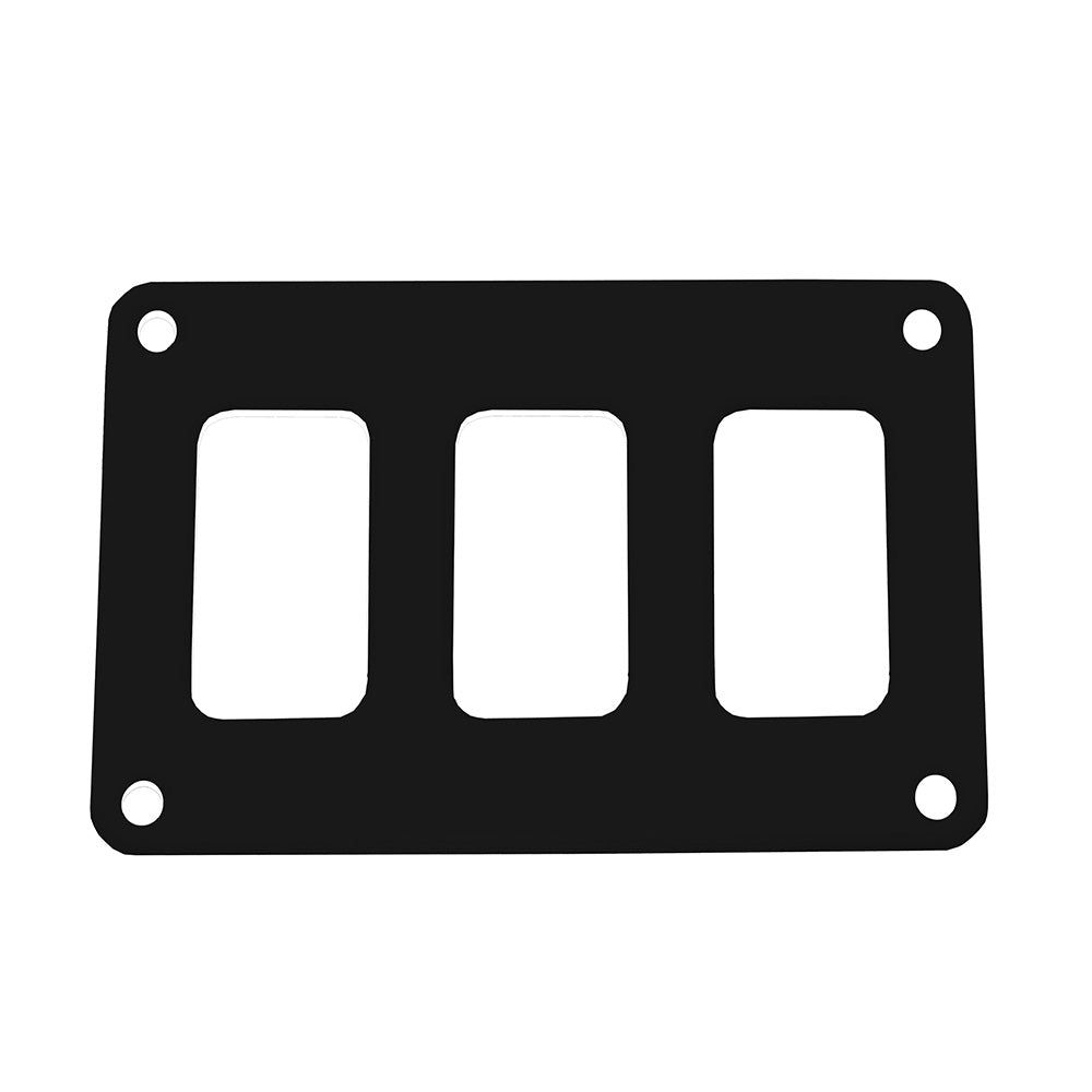 Pacer Switch Panel - 3 Switch & 1 Row - 4.25" x 2.75" - Black Powder Coated Aluminum PSC-31-BK