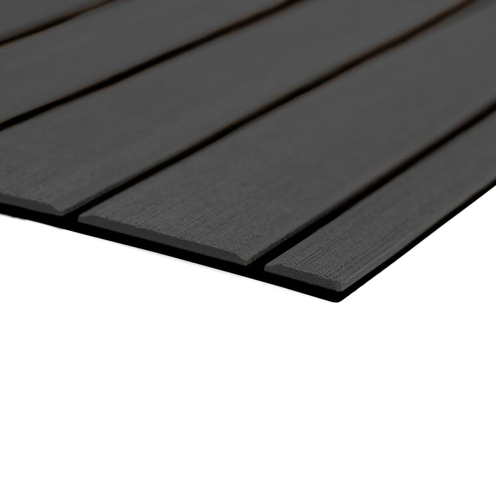 SeaDek 40" x 80" 6mm Teak Full Sheet - Brushed Texture - Dark Grey/Black (1016mm x 2032mm x 6mm) 32279-80067