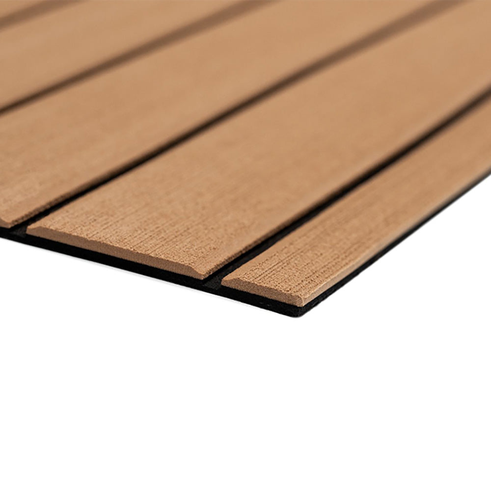 SeaDek 40" x 80" 6mm Teak Full Sheet - Brushed Texture - Mocha/Black (1016mm x 2032mm x 6mm) 32279-80093