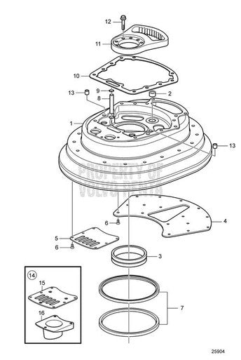 Volvo Penta Anode Kit IPS Drive Lower Gear (3593981)