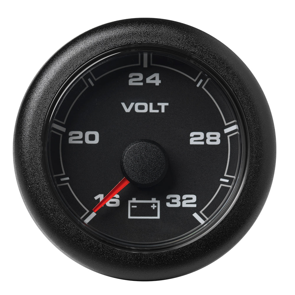 Veratron 52MM (2-1/16") OceanLink Battery Voltage Gauge - 16 to 32V - Black Dial & Bezel A2C1066120001