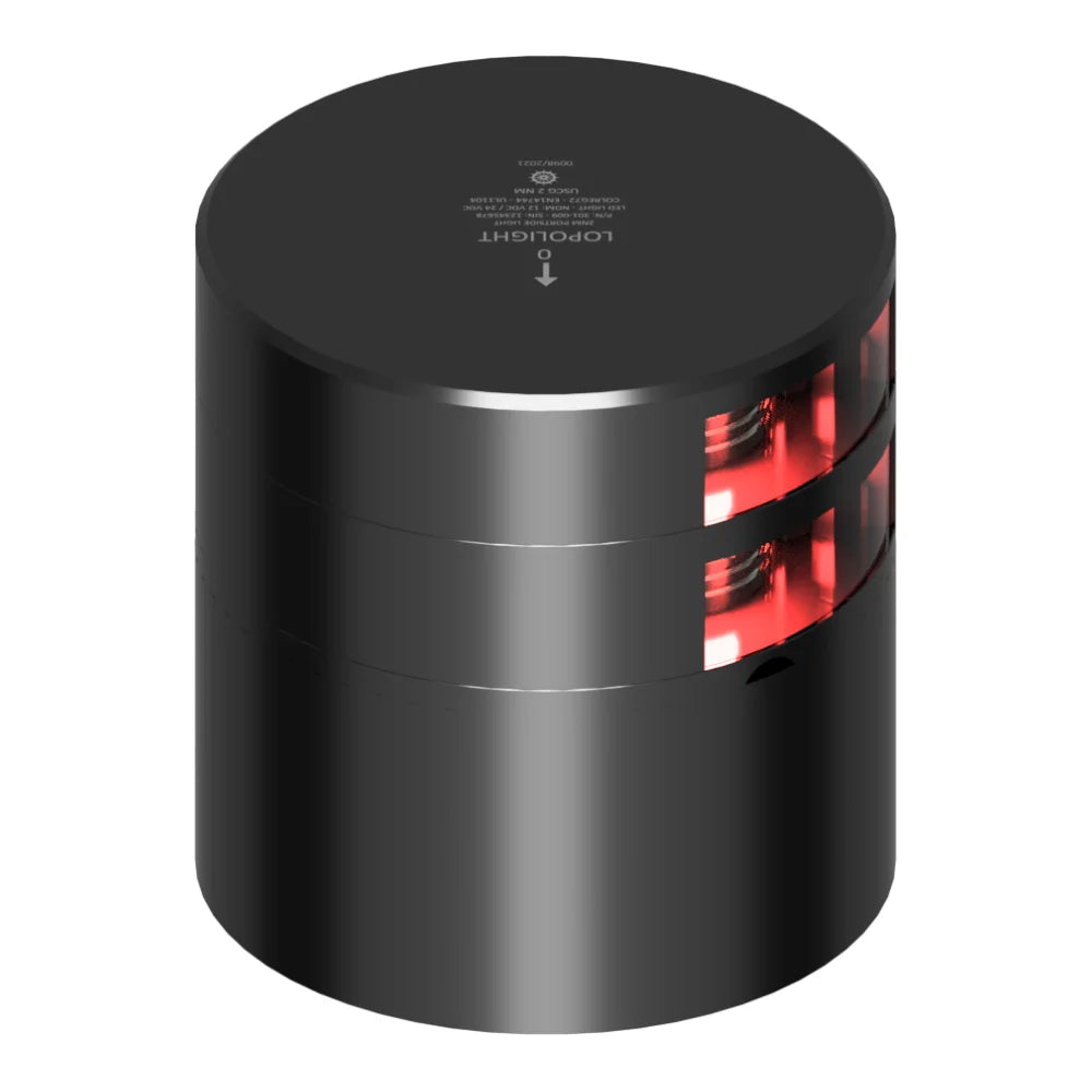 Lopolight Double Port LED Navigation Light, 2nm, 112.5° Red Light