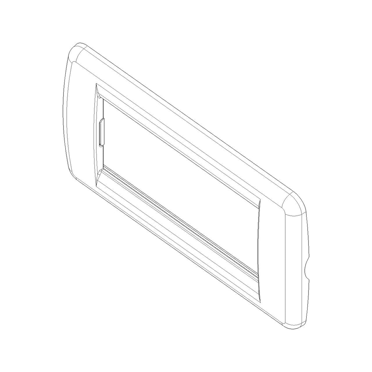 Vimar Idea Rondò Cover Plate, 4-Module, 148 x 82 x 9 mm