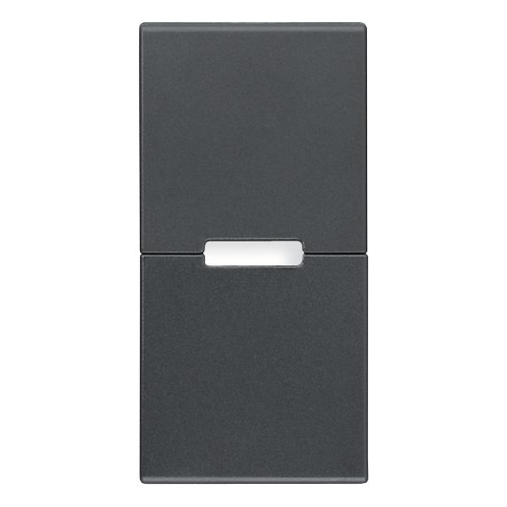 Vimar Eikon Interchangeable 1-Module Button, Thermoplastic