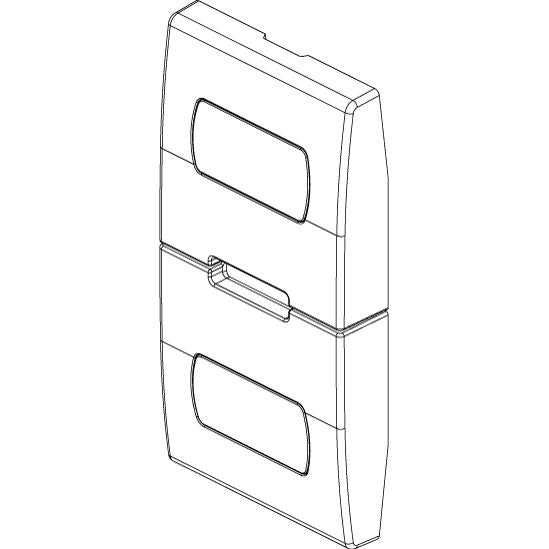 Vimar Eikon Interchangeable 1-Module Button, Thermoplastic