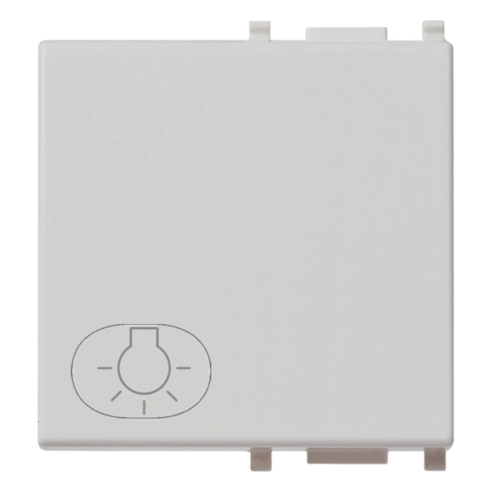 Vimar Plana Interchangeable 2-Module Button, Lightable, IP40