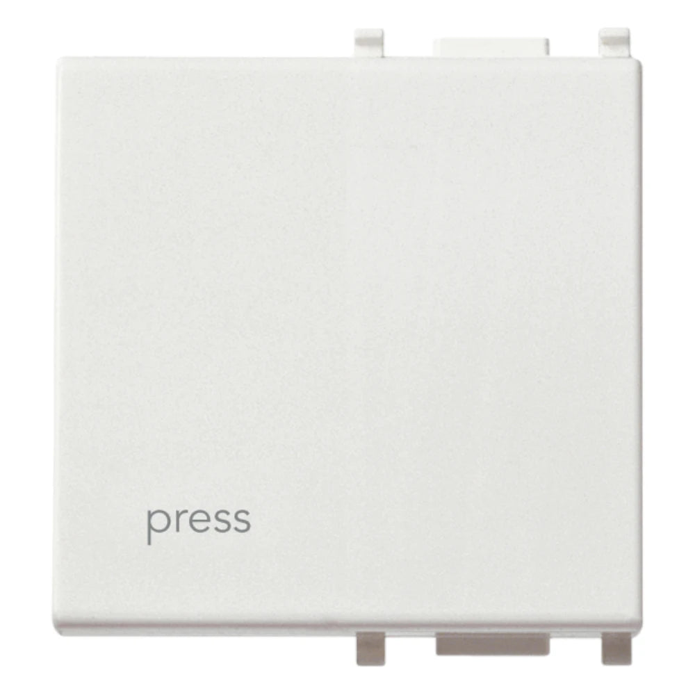 Vimar Plana Interchangeable 2-Module Button, Lightable, IP40